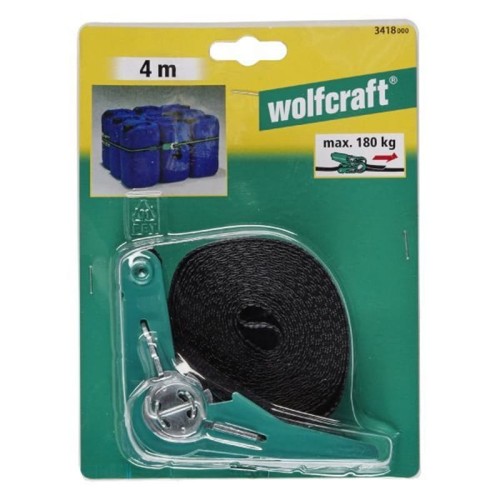Wolfcraft WF3418000 - Zacisk taśmowy z mechanizmem zapadkowyn 4 m/180 kg 