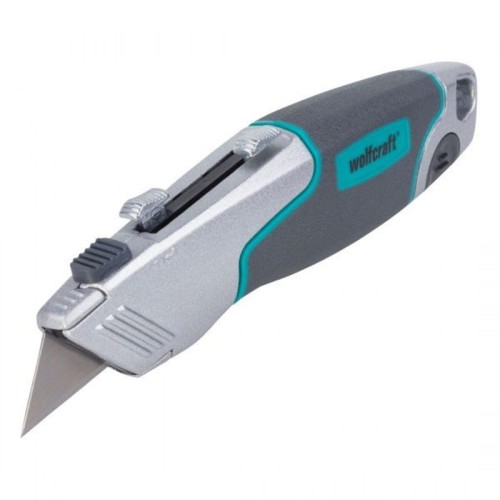 Wolfcraft WF4200000 - Nóż z ostrzem trapezowym i hakowym