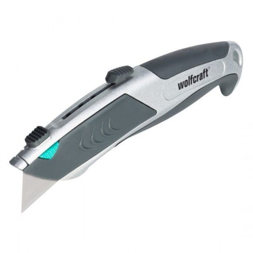 Wolfcraft WF4320000 - Nóż z ostrzem trapezowym. automatyczna wymiana ostrza
