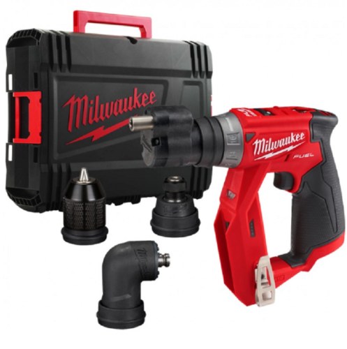 MILWAUKEE M12 FDDXKIT-0X - Akumulatorowa wiertarko-wkrętarka z wymiennymi uchwytami