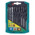 Wolfcraft WF7117000- Zestaw wierteł mieszanych: metal drewno kamień 5 - 8 mm 