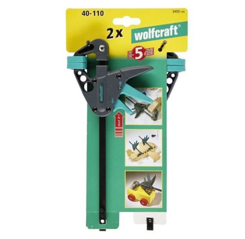 Wolfcraft WF3455100- Mini ścisk jednoręczny EHZ / 40-110 mm 2 szt.