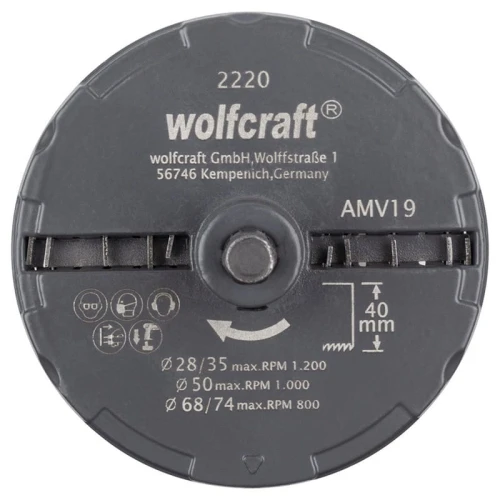 Wolfcraft WF2220000- Otwornica uniwersalna 28.35.50.68.75 mm