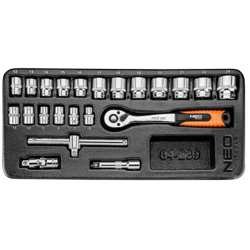 Neo Tools 84-222-12 - Szafka warsztatowa - 7 szuflad z osprzętem - 176 elementów