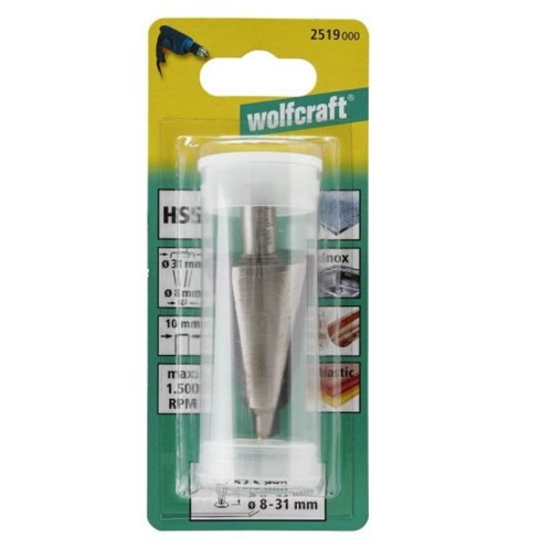 Wolfcraft WF2519000 - Frez do otworów 8 - 31 mm HSS trzpień 10 mm