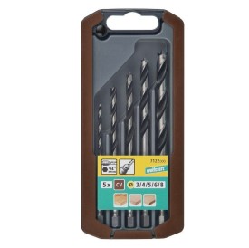 Wolfcraft WF7122000- Zestaw wierteł do drewna CV 3 - 8 mm trzpień 6-kąt