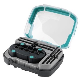 Wolfcraft WF1000000 - Prowadnica wiertarska w zestawie z wiertłami