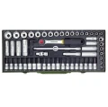 Proxxon PR23112 - Zestaw kluczy nasadowych 3/8'' - 65 elementów