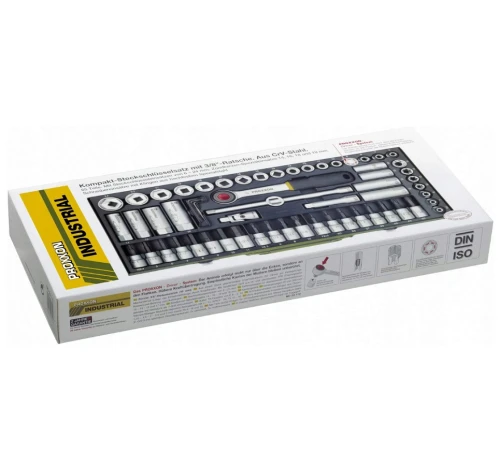 Proxxon PR23112 - Zestaw kluczy nasadowych 3/8'' - 65 elementów