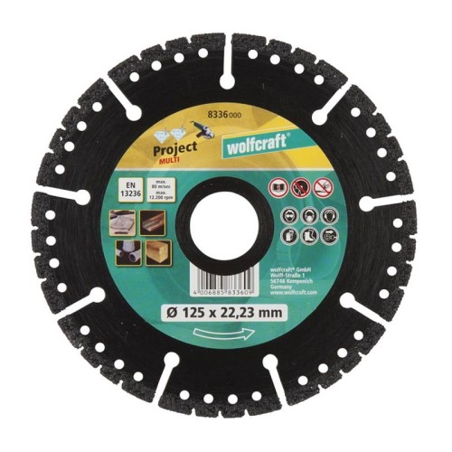 Wolfcraft WF8336000 - Tarcza diamentowa PROJECT MULT 125