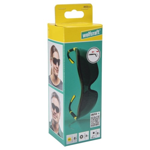Wolfcraft WF4933000 - Okulary ochronne OUTDOOR przyciemniane