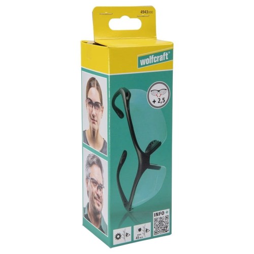 Wolfcraft WF4943000 - Korekcyjne okulary ochronne +2.5