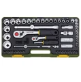 Proxxon PR23294 - Zestaw nasadek z grzechotką 1/2'' i 1/4" - 65 elementów