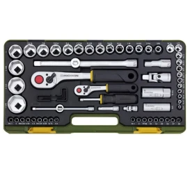 Proxxon PR23294 - Zestaw nasadek z grzechotką 1/2'' i 1/4" - 65 elementów