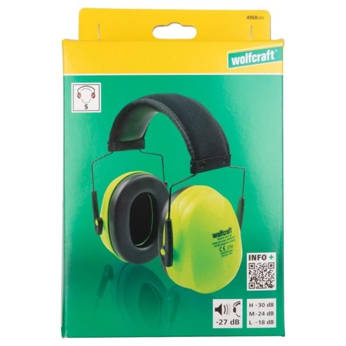 Wolfcraft WF4960000- Nauszniki dla dzieci zielone