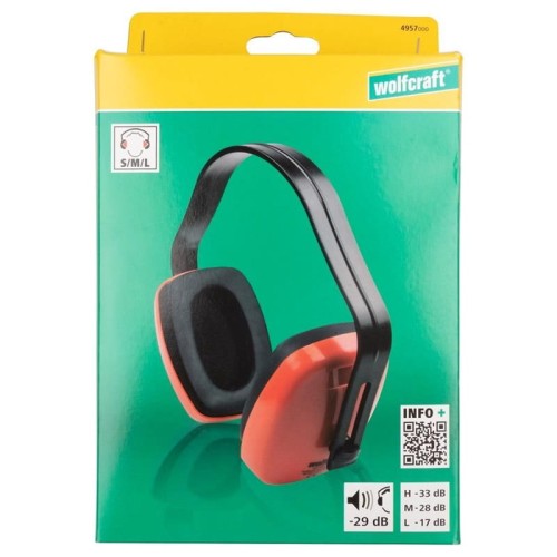 Wolfcraft WF4957000- Nauszniki ochronne Standard 29 db