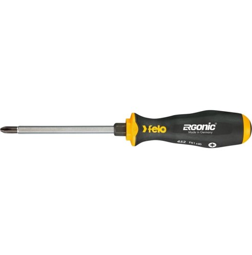 FELO FL45210240- Wkrętak krzyżowy Ergonic PH 1 - 80 FELO - do pobijania