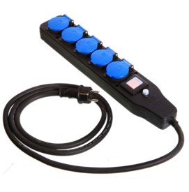 AS-SCHWABE AS838625 - PRZEDŁUŻACZ NEOPREN 2 MB 5 GNIAZD