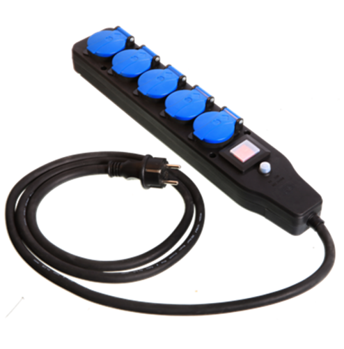 AS-SCHWABE AS838625 - PRZEDŁUŻACZ NEOPREN 2 MB 5 GNIAZD