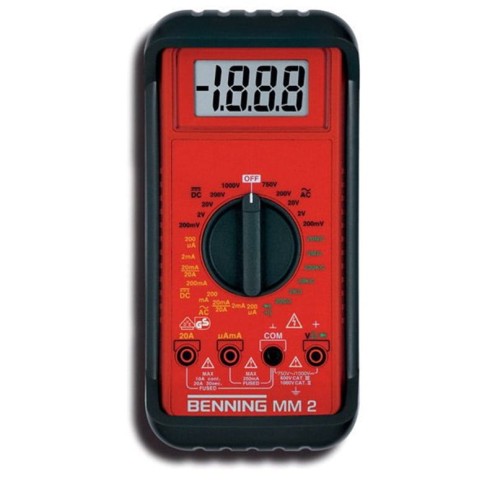 Benning BG044028- Miernik uniwersalny BENNING MM 2 cyfrowy z akcesoriami