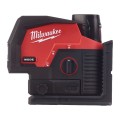 MILWAUKEE M12 CLLP-0C- Laser krzyżowy liniowo-punktowy akumulatorowy zielona wiązka