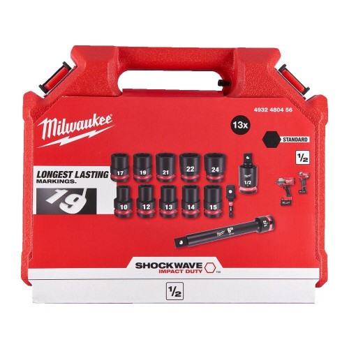 MILWAUKEE 4932480456 - Zestaw nasadek udarowych 1/2'' 13 el.