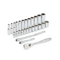 MILWAUKEE 4932464943 - Zestaw nasadek metrycznych 1/4" 28 cz