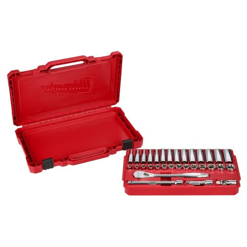MILWAUKEE 4932464945 - Zestaw nasadek metrycznych 3/8" 32 cz