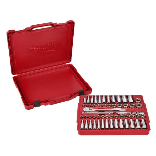 MILWAUKEE 4932464946 - Zestaw nasadek calowych-metrycznych 3/8" 56 cz