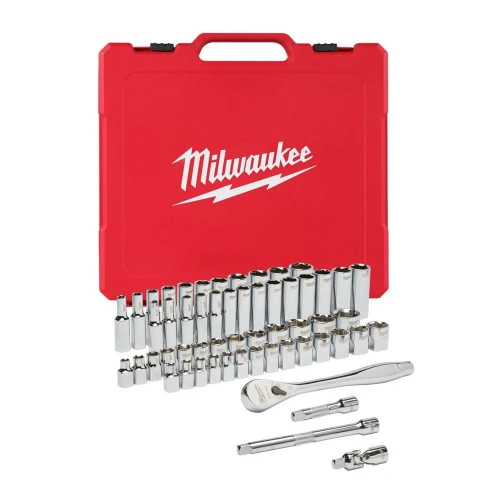 MILWAUKEE 4932464946 - Zestaw nasadek calowych-metrycznych 3/8" 56 cz