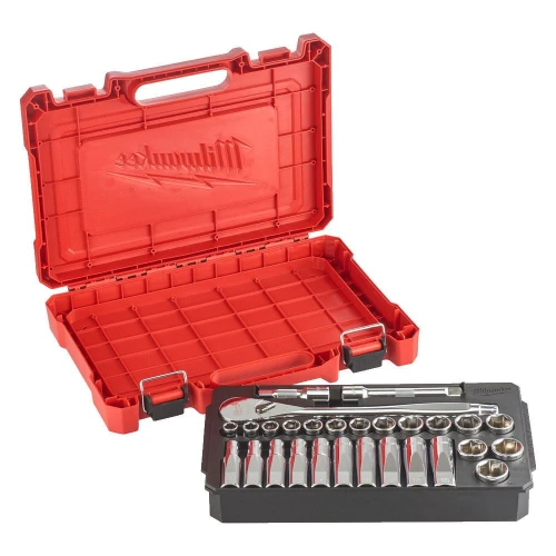 MILWAUKEE 4932471864 - Zestaw nasadek metrycznych 1/2" 28 cz