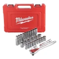 MILWAUKEE 4932471864 - Zestaw nasadek metrycznych 1/2" 28 cz
