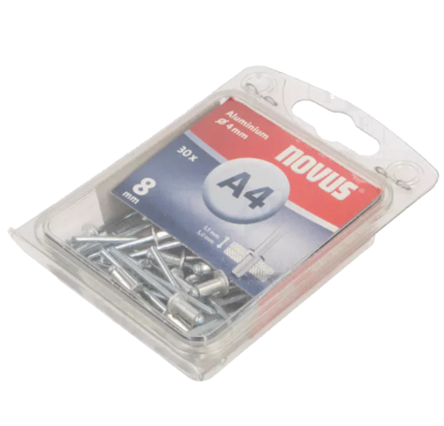 Novus NV045-0024 - Nity aluminiowe A4/8 - 30 szt