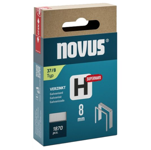 Novus NV042-0785 - Zszywki typ H 37/8 super twarde - 1870 szt