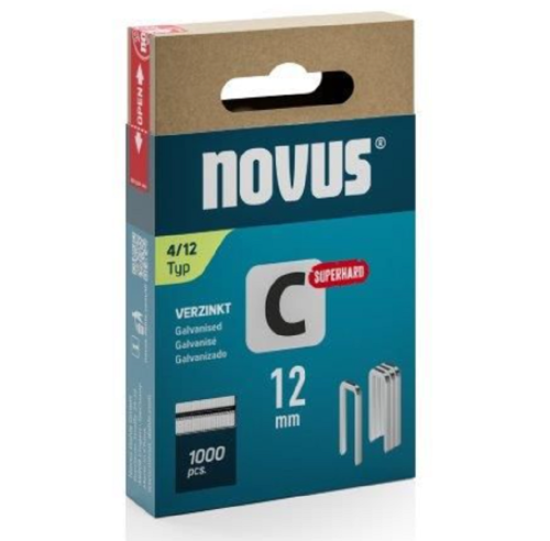 Novus NV042-0800 - Zszywki typ C 4/12 - 1100 szt