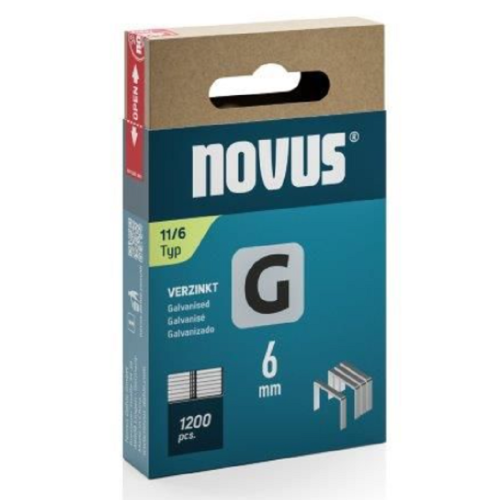 Novus NV042-0795 - Zszywki typ G 11/6 - 1200 szt