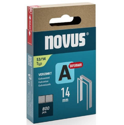 Novus NV042-0781 - Zszywki typ A 53/14 super twarde - 800 szt