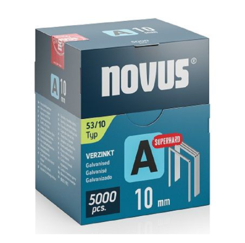 Novus NV042-0763 - Zszywki typ A 53/10 super twarde - 5000 szt