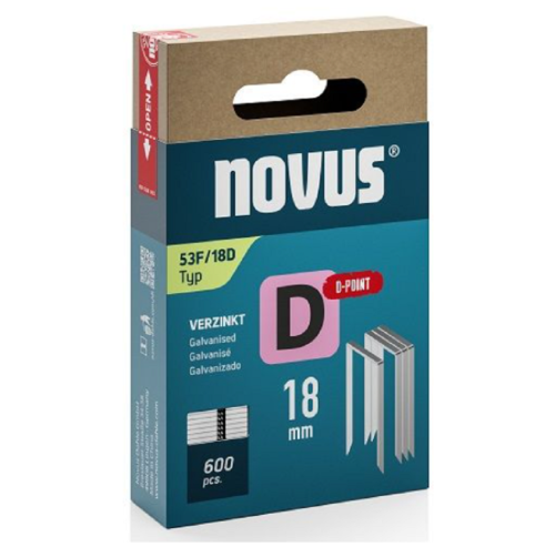 Novus NV042-0794 - Zszywki typ D 53 F/18 D super stabilne - 600 szt