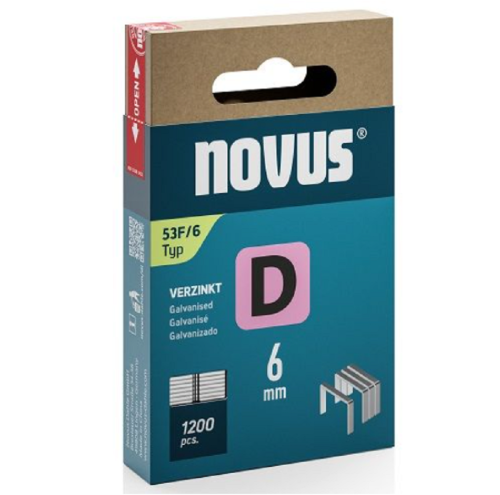 Novus NV042-0788 - Zszywki typ D 53 F/6 - 1200 szt