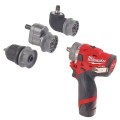 MILWAUKEE M12 FPDXKIT-202X -Wiertarko-wkrętarka udarowa z wymiennymi uchwytami