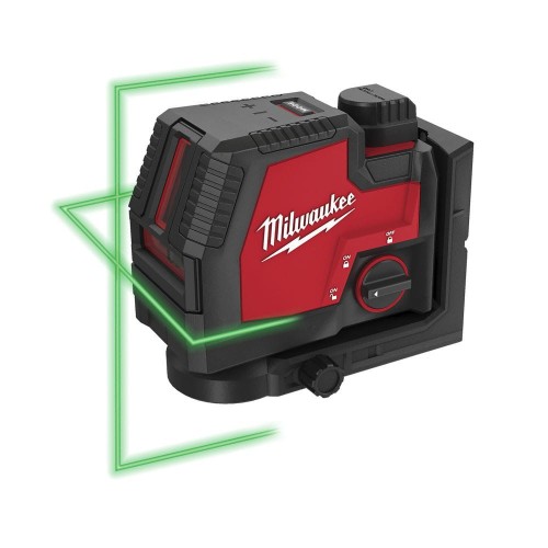 MILWAUKEE  CLL-301C - Laser krzyżowy liniowy akumlatorowy zielona wiązka