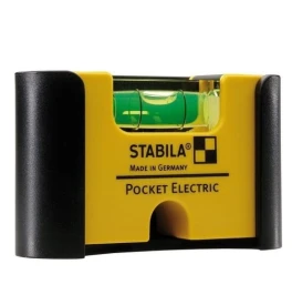 Stabila Pocket Electric - Mini poziomica magnetyczna 6.7 cm z klipsem na pasek