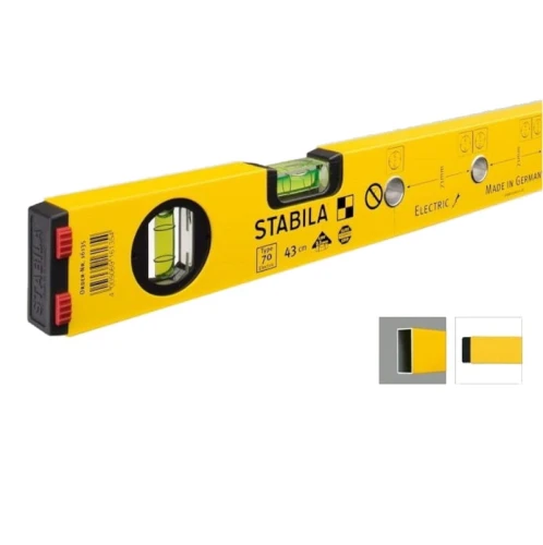 Stabila Seria 70 - Poziomica z otworami do znakowania 120 cm