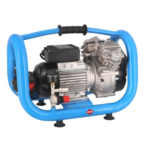 AirPress LMO 5-240 - Wyciszony mały kompresor bezolejowy dwutłokowy 5 L