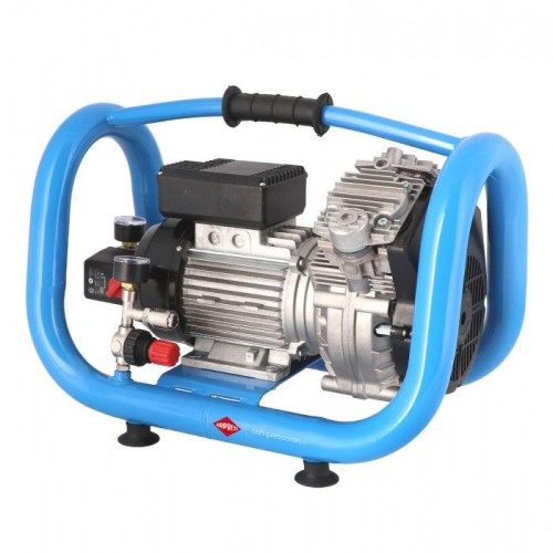 AirPress LMO 5-240 - Wyciszony mały kompresor bezolejowy dwutłokowy 5 L