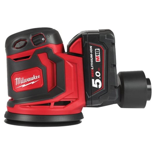MILWAUKEE BOS125-502B - Akumulatorowa szlifierka mimośrodowa 125 mm