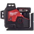 Milwaukee M12 3PLKIT-401P - Laser 3-płaszczyznowy 360° zielony 12 V