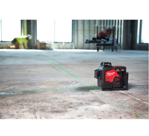 Milwaukee M12 3PLKIT-401P - Laser 3-płaszczyznowy 360° zielony 12 V