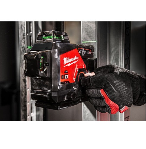 Milwaukee M12 3PLKIT-401P - Laser 3-płaszczyznowy 360° zielony 12 V